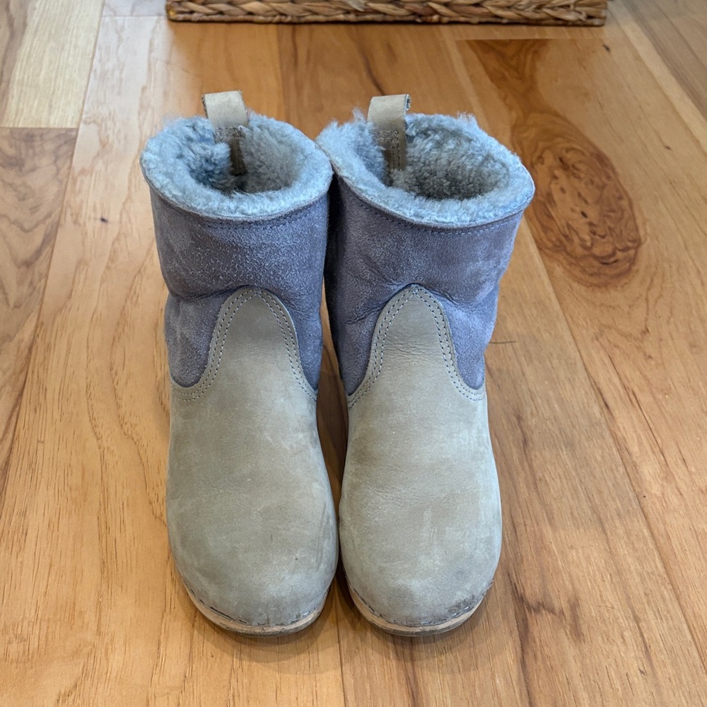 No. 6 Shearling-Lined Heeled Boots